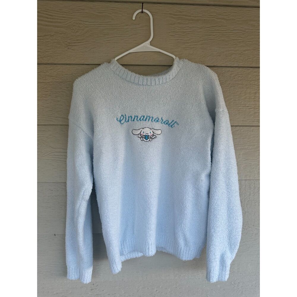 Forever 21 Sanrio Cinnamoroll Embroidered Plush Boucle Sweater - Size Medium